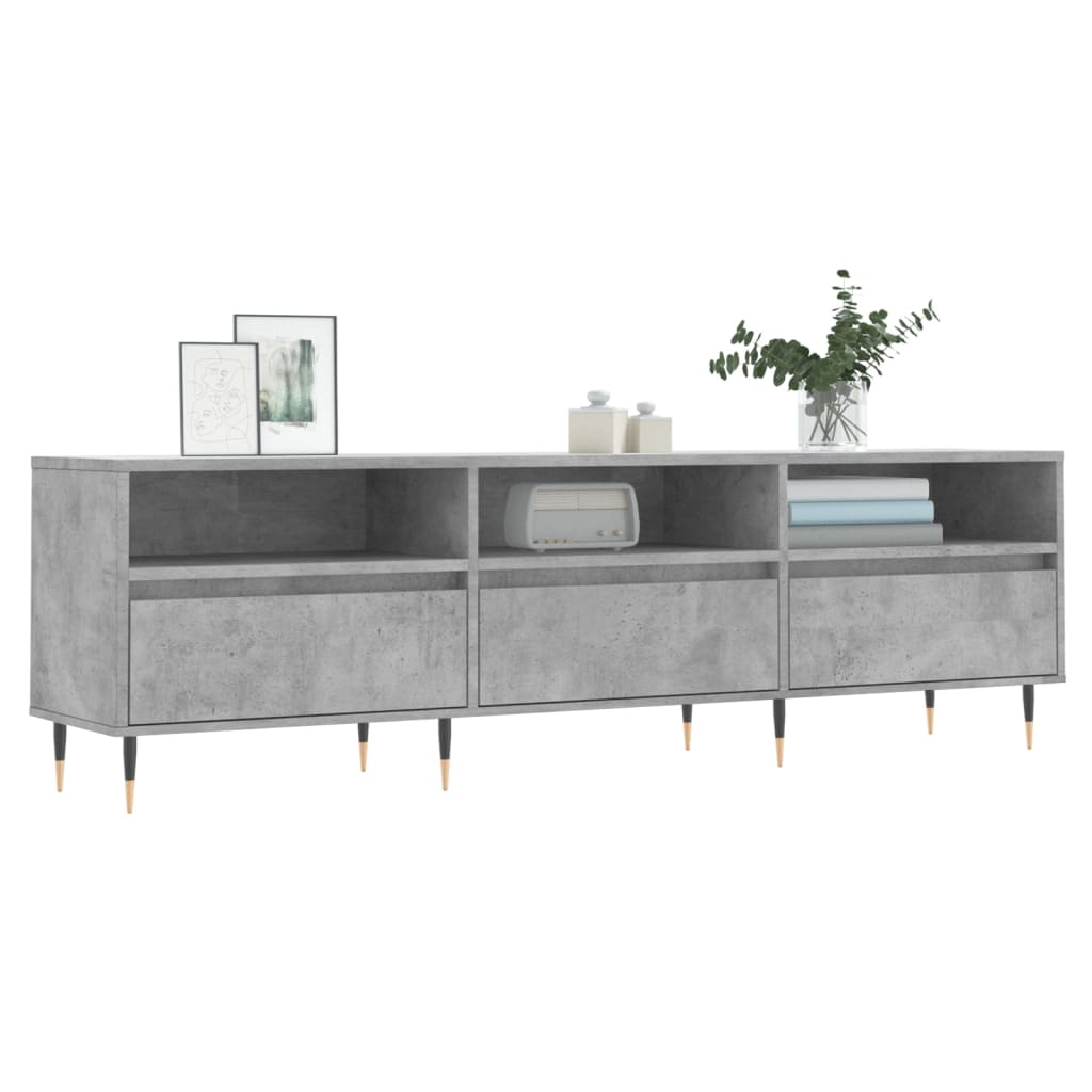 vidaXL Szafka pod TV, szarość betonu, 150x30x44,5 cm
