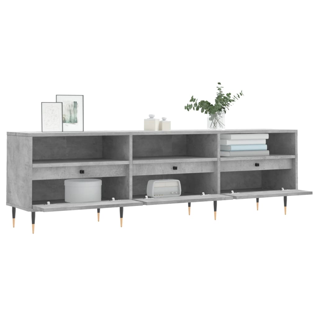 vidaXL Szafka pod TV, szarość betonu, 150x30x44,5 cm