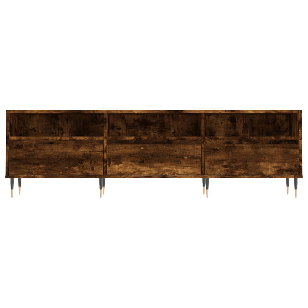 vidaXL Szafka pod TV, przydymiony dąb, 150x30x44,5 cm