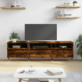 vidaXL Szafka pod TV, przydymiony dąb, 150x30x44,5 cm