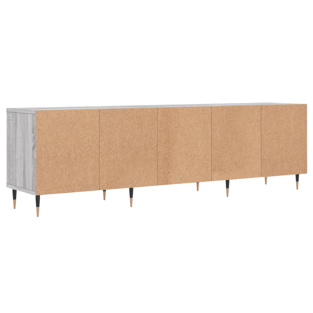 vidaXL Szafka pod TV, szary dąb sonoma, 150x30x44,5 cm