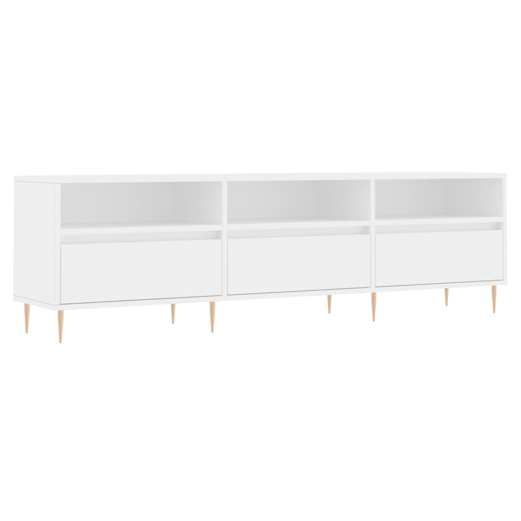 vidaXL Szafka pod TV, biała, 150x30x44,5 cm, materiał drewnopochodny