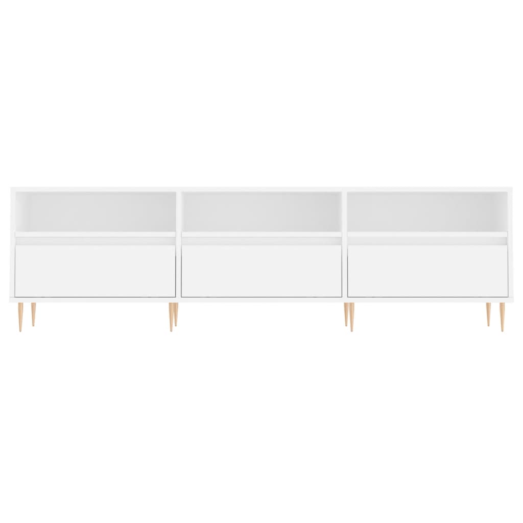 vidaXL Szafka pod TV, biała, 150x30x44,5 cm, materiał drewnopochodny