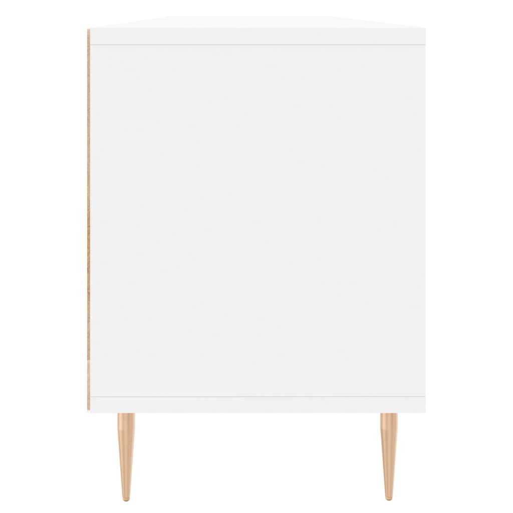 vidaXL Szafka pod TV, biała, 150x30x44,5 cm, materiał drewnopochodny