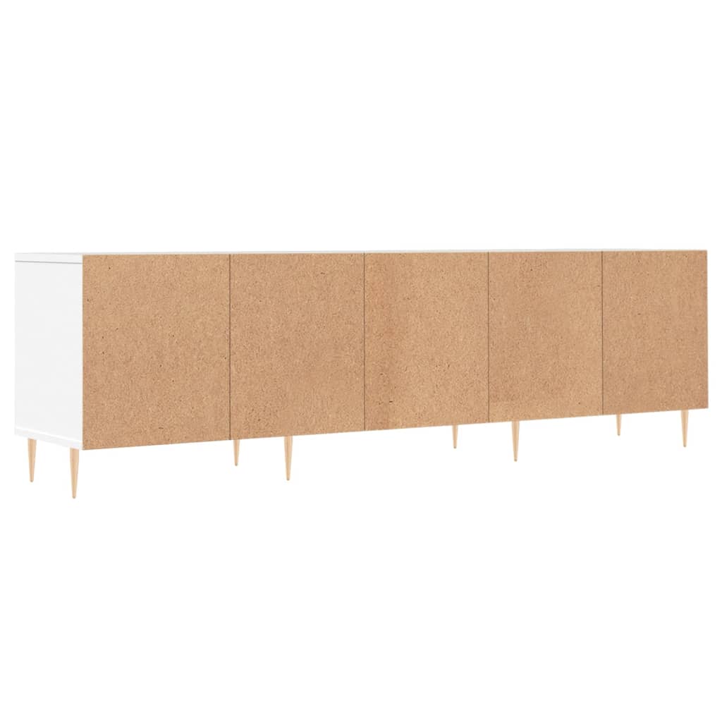 vidaXL Szafka pod TV, biała, 150x30x44,5 cm, materiał drewnopochodny