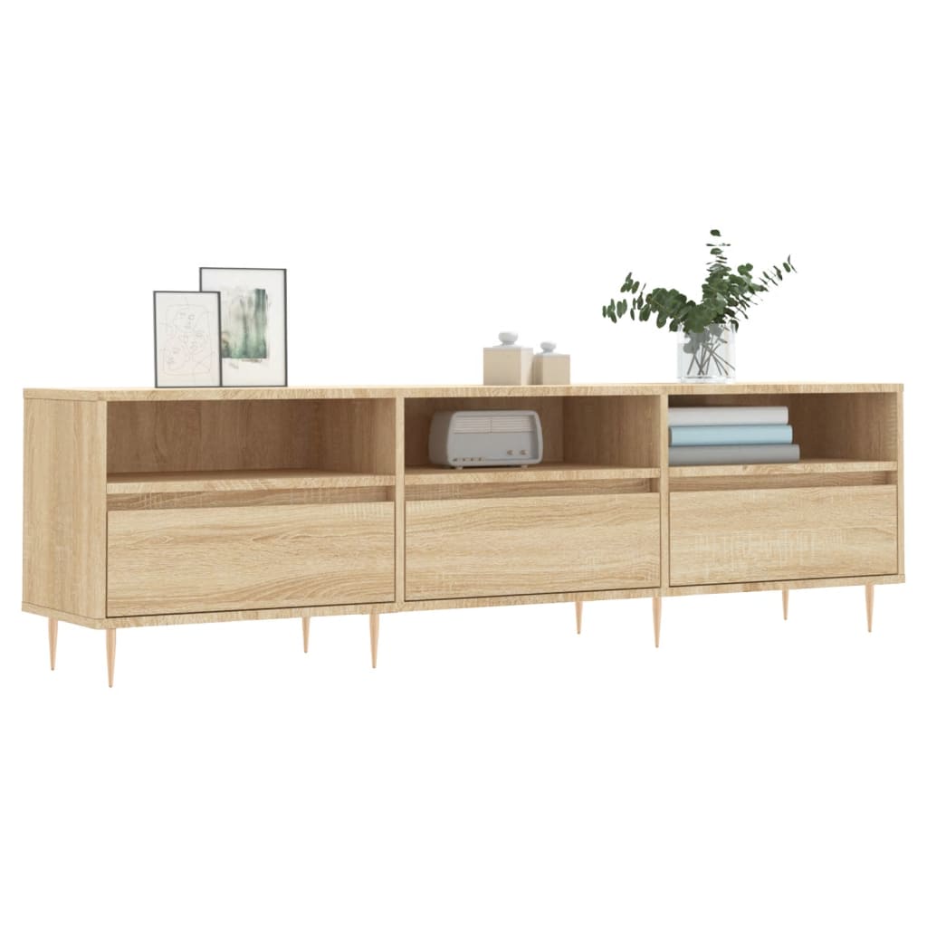 vidaXL Szafka pod TV, dąb sonoma, 150x30x44,5 cm