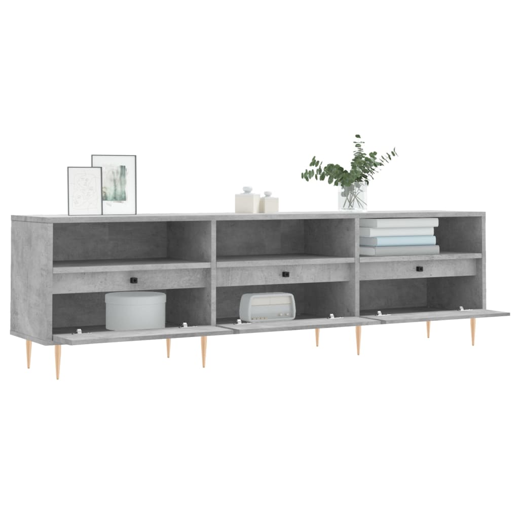 vidaXL Szafka pod TV, szarość betonu, 150x30x44,5 cm