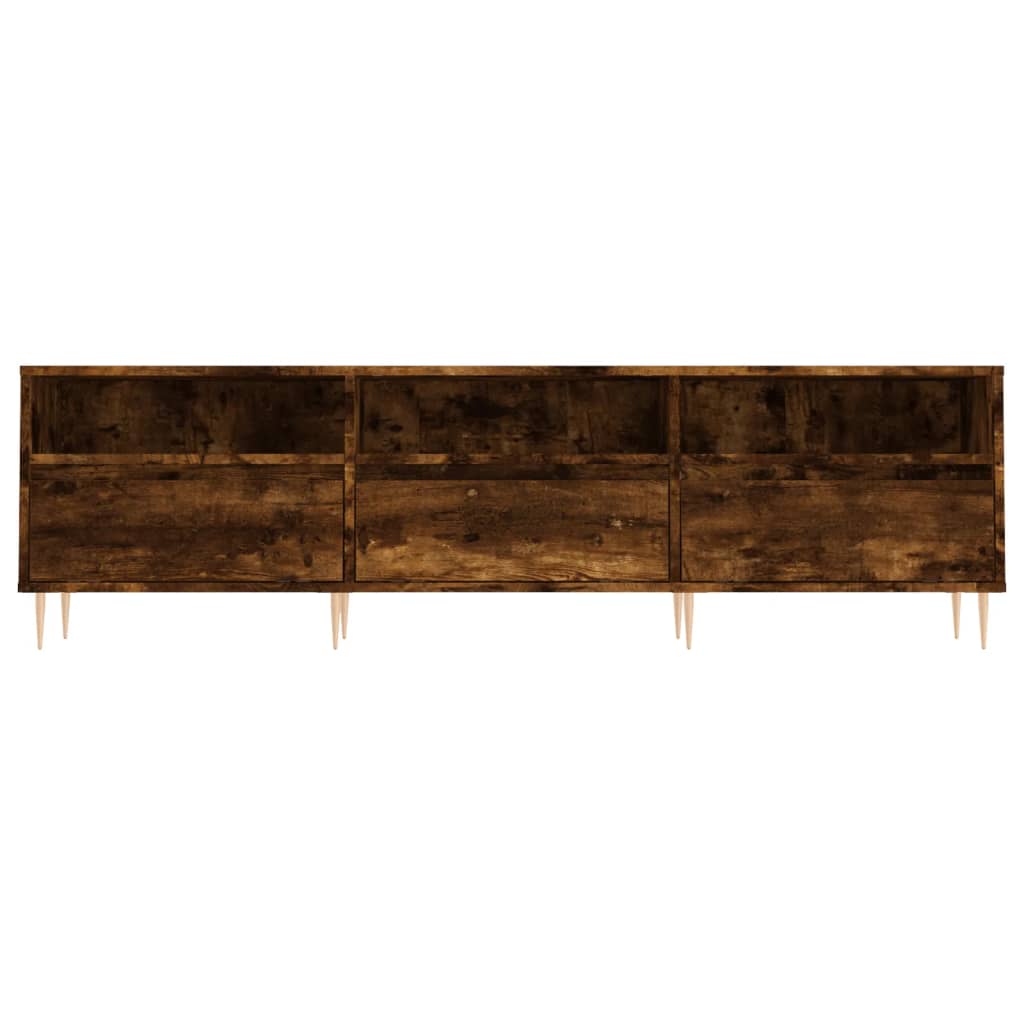 vidaXL Szafka pod TV, przydymiony dąb, 150x30x44,5 cm