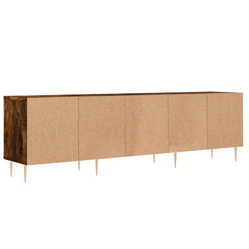vidaXL Szafka pod TV, przydymiony dąb, 150x30x44,5 cm
