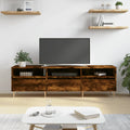 vidaXL Szafka pod TV, przydymiony dąb, 150x30x44,5 cm