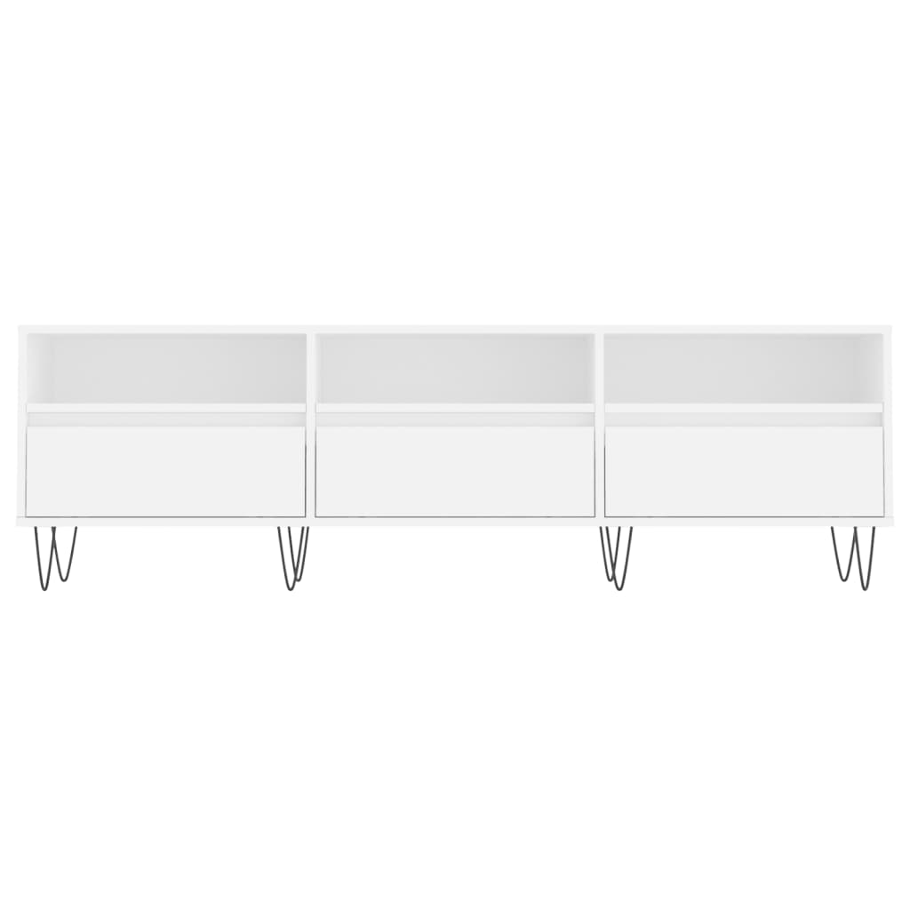 vidaXL Szafka pod TV, biała, 150x30x44,5 cm, materiał drewnopochodny