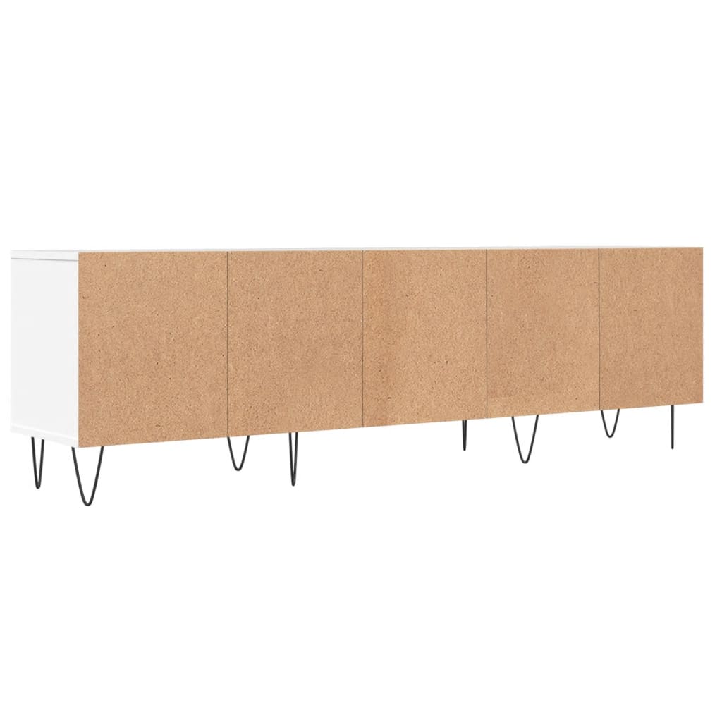 vidaXL Szafka pod TV, biała, 150x30x44,5 cm, materiał drewnopochodny