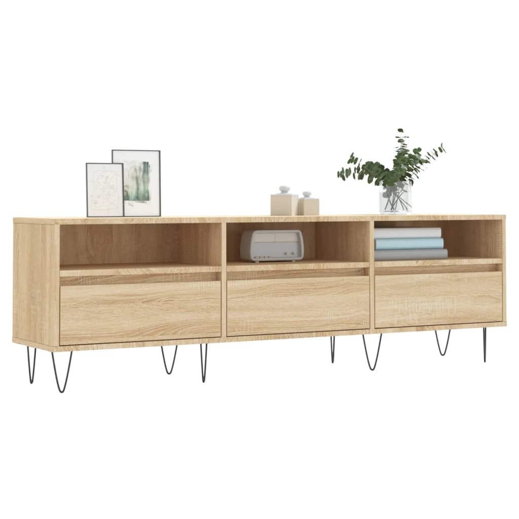 vidaXL Szafka pod TV, dąb sonoma, 150x30x44,5 cm
