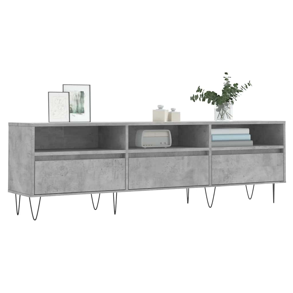 vidaXL Szafka pod TV, szarość betonu, 150x30x44,5 cm