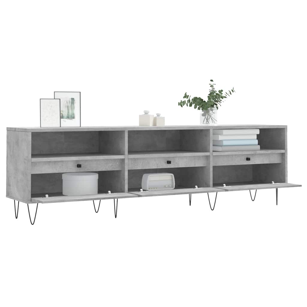vidaXL Szafka pod TV, szarość betonu, 150x30x44,5 cm