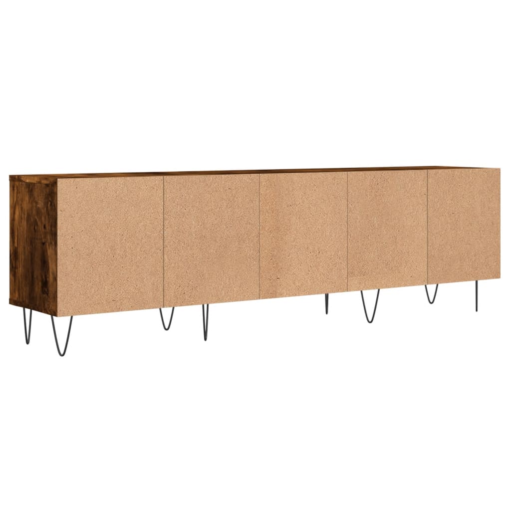 vidaXL Szafka pod TV, przydymiony dąb, 150x30x44,5 cm