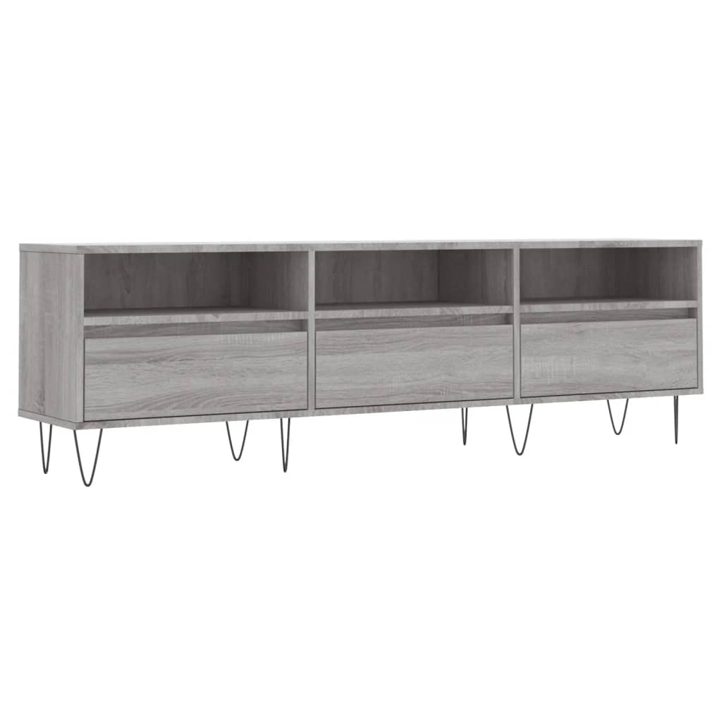 vidaXL Szafka pod TV, szary dąb sonoma, 150x30x44,5 cm