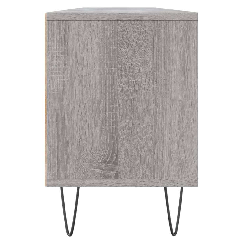 vidaXL Szafka pod TV, szary dąb sonoma, 150x30x44,5 cm