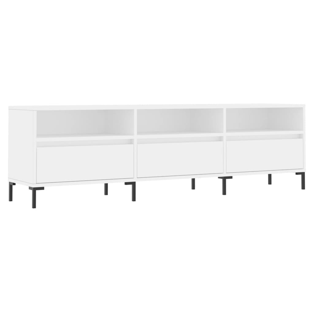vidaXL Szafka pod TV, biała, 150x30x44,5 cm, materiał drewnopochodny