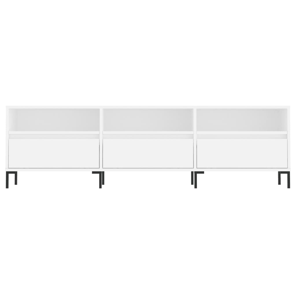 vidaXL Szafka pod TV, biała, 150x30x44,5 cm, materiał drewnopochodny