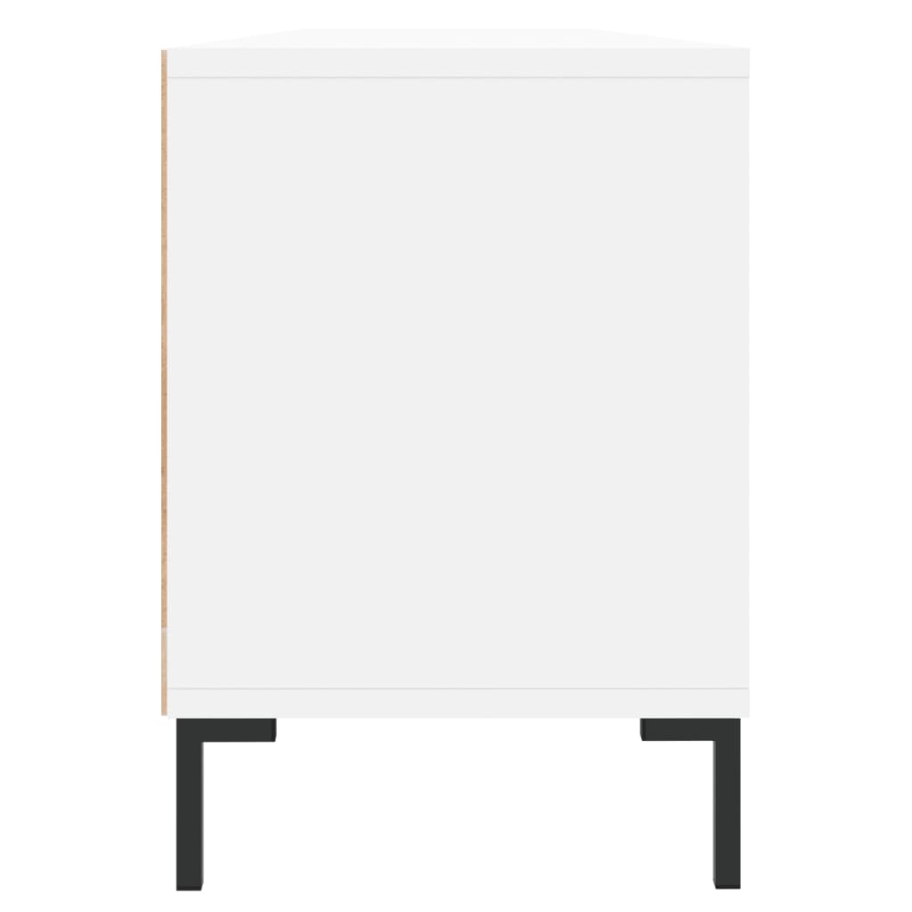 vidaXL Szafka pod TV, biała, 150x30x44,5 cm, materiał drewnopochodny
