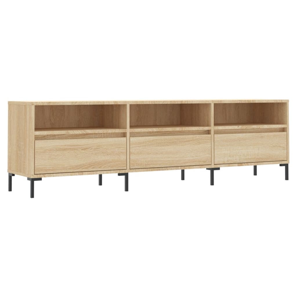 vidaXL Szafka pod TV, dąb sonoma, 150x30x44,5 cm