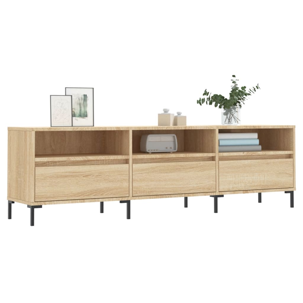 vidaXL Szafka pod TV, dąb sonoma, 150x30x44,5 cm