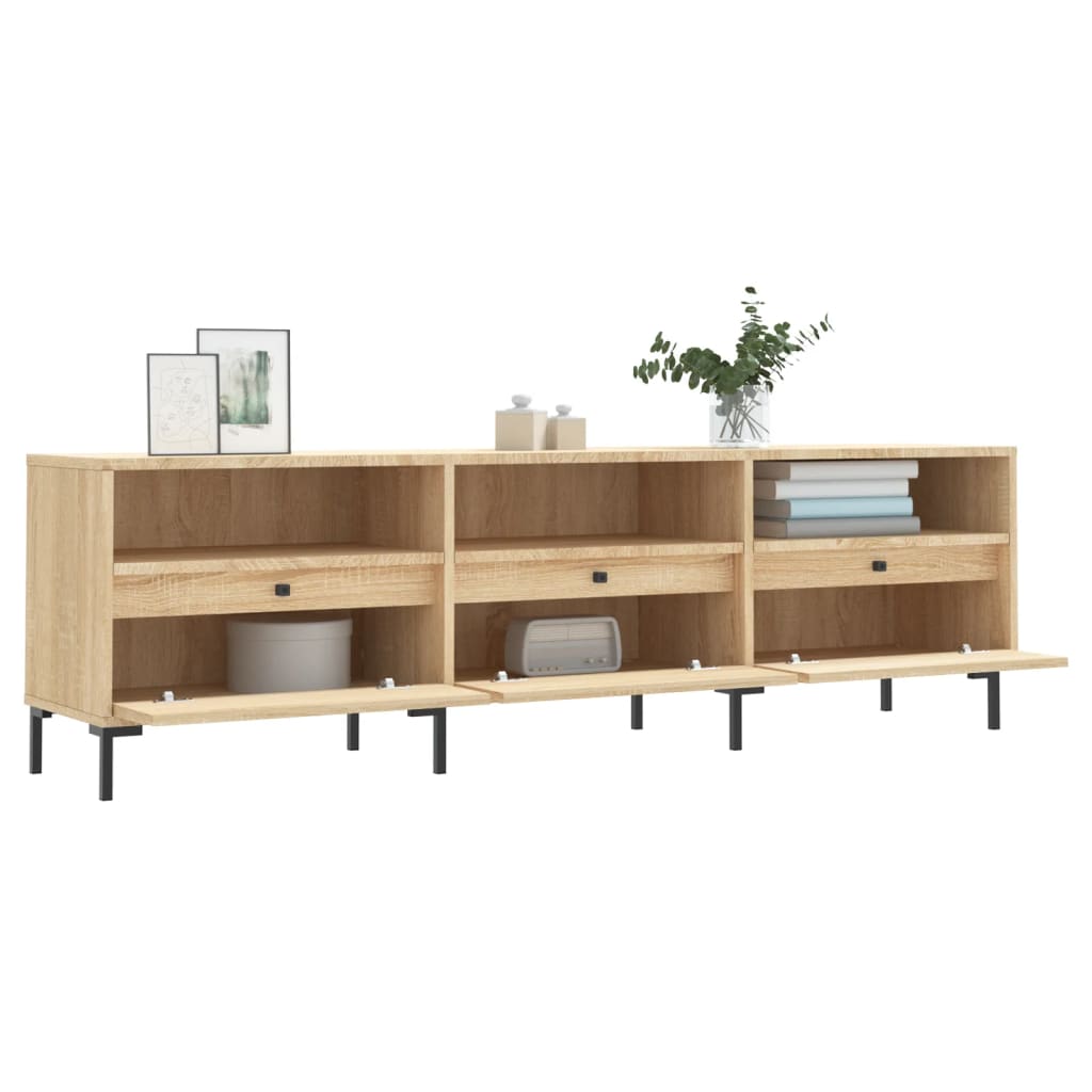 vidaXL Szafka pod TV, dąb sonoma, 150x30x44,5 cm