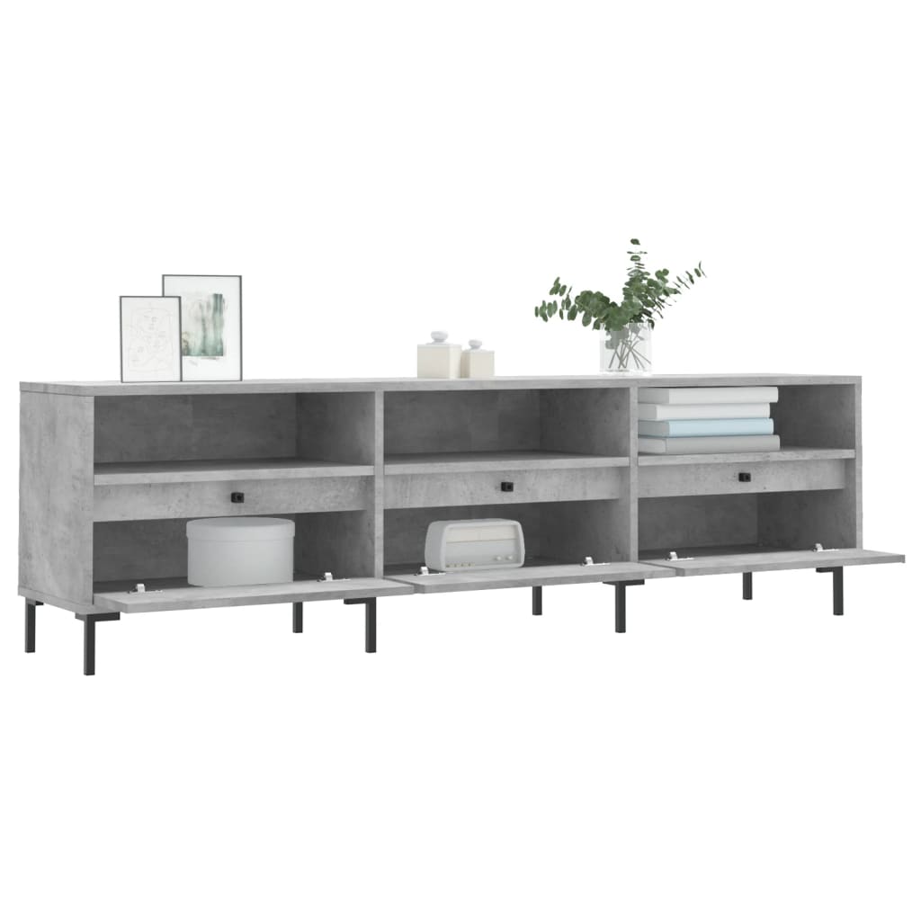 vidaXL Szafka pod TV, szarość betonu, 150x30x44,5 cm