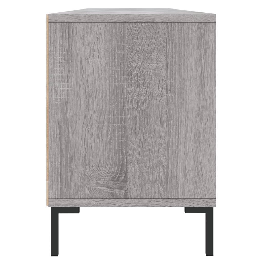 vidaXL Szafka pod TV, szary dąb sonoma, 150x30x44,5 cm