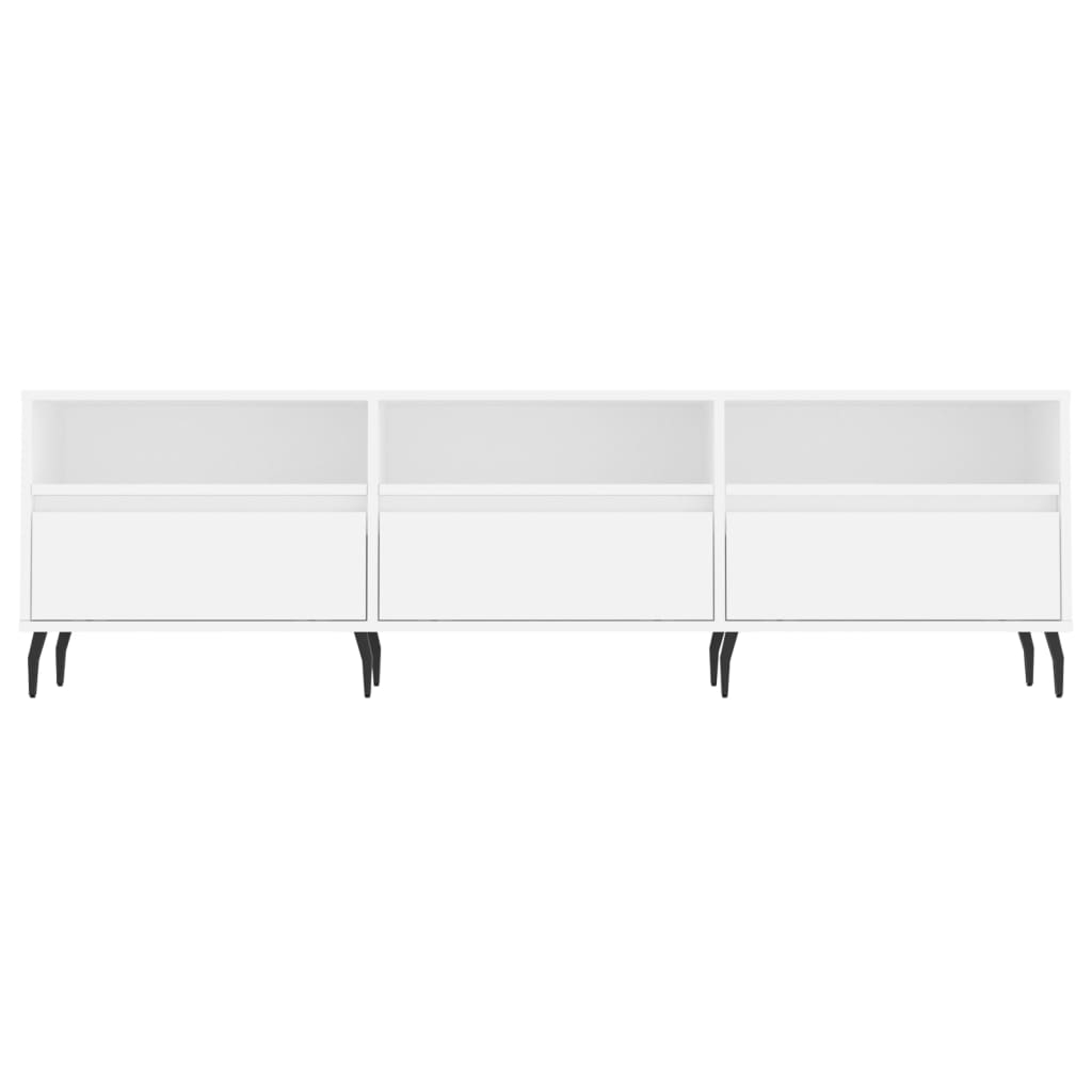 vidaXL Szafka pod TV, biała, 150x30x44,5 cm, materiał drewnopochodny