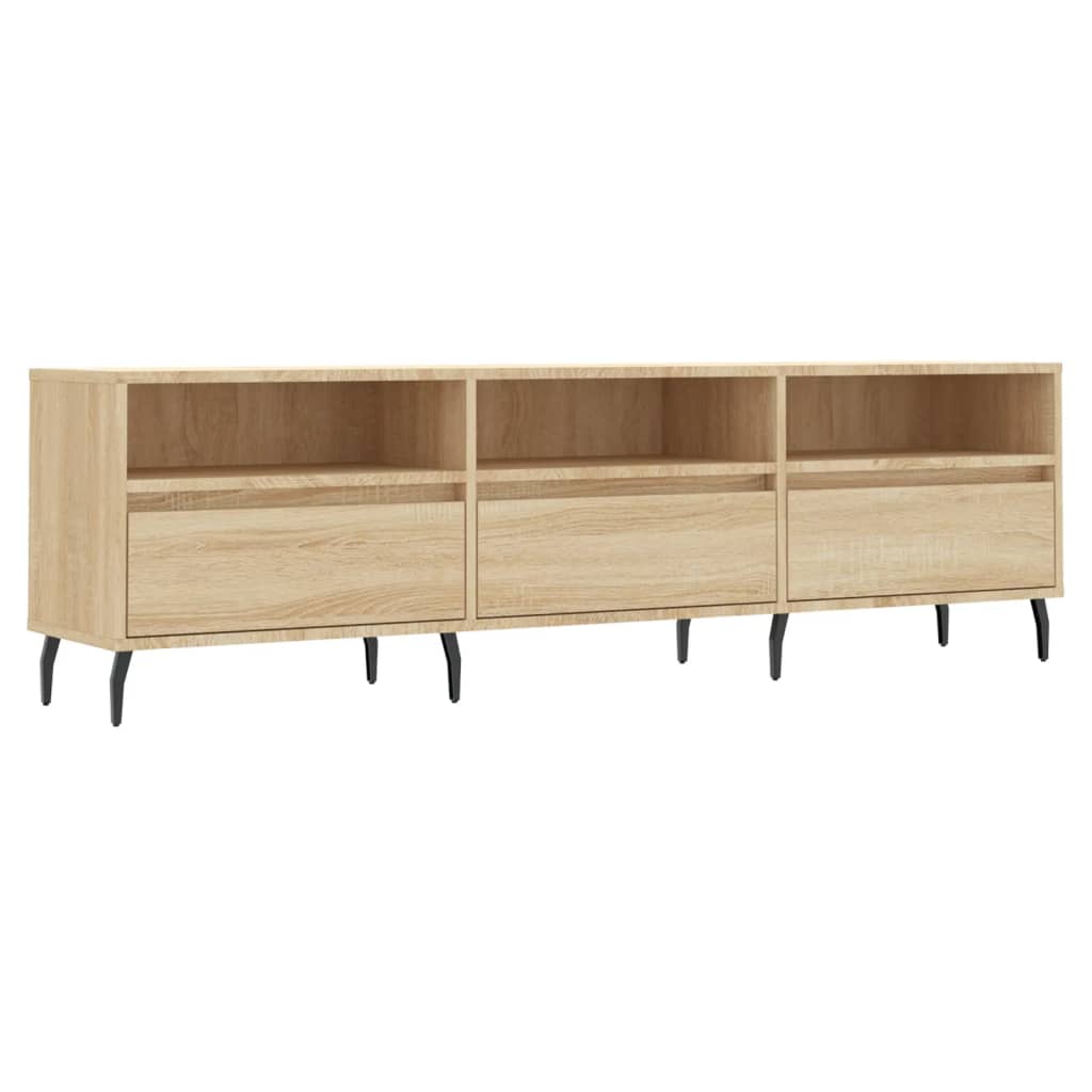 vidaXL Szafka pod TV, dąb sonoma, 150x30x44,5 cm