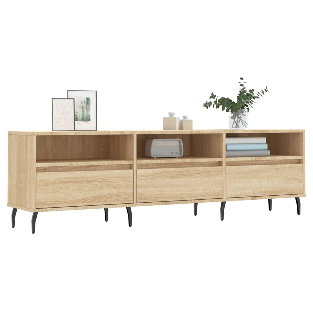 vidaXL Szafka pod TV, dąb sonoma, 150x30x44,5 cm