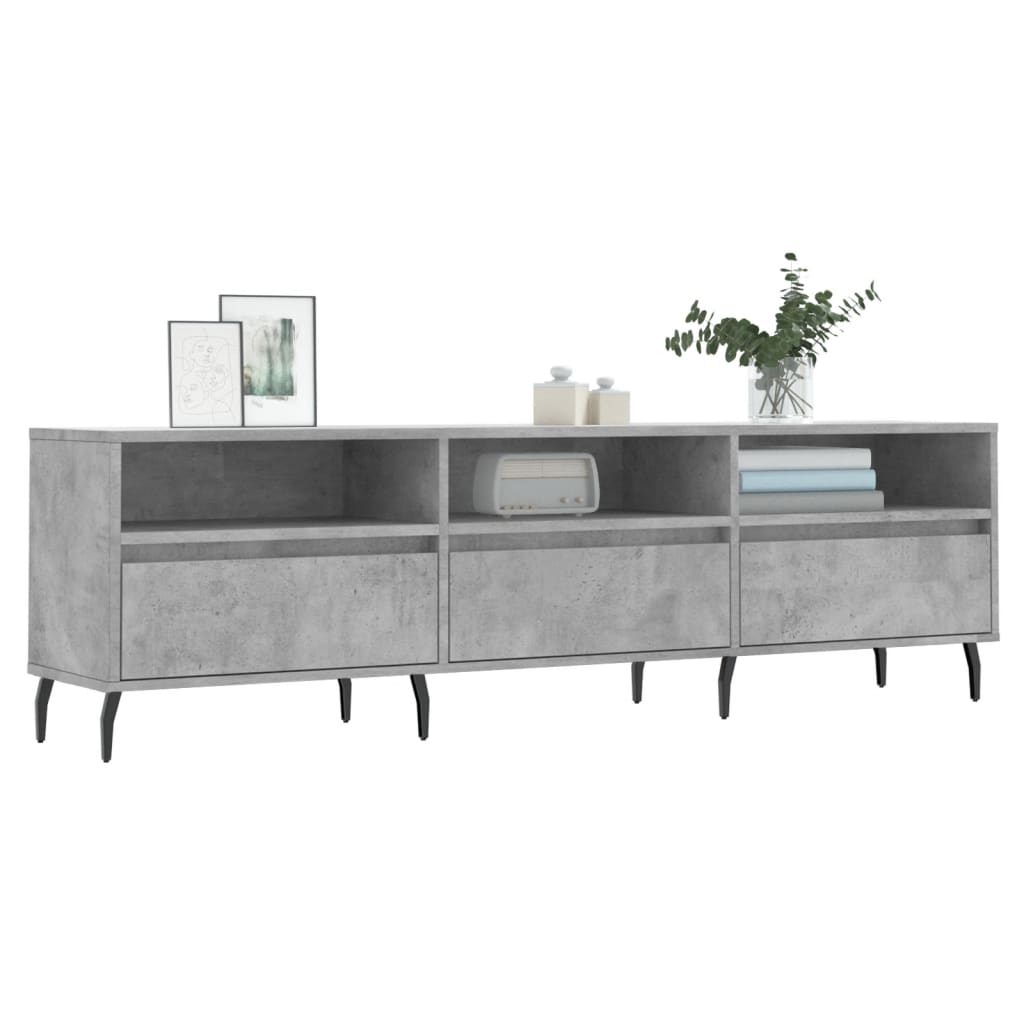 vidaXL Szafka pod TV, szarość betonu, 150x30x44,5 cm