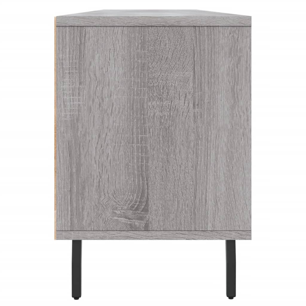 vidaXL Szafka pod TV, szary dąb sonoma, 150x30x44,5 cm