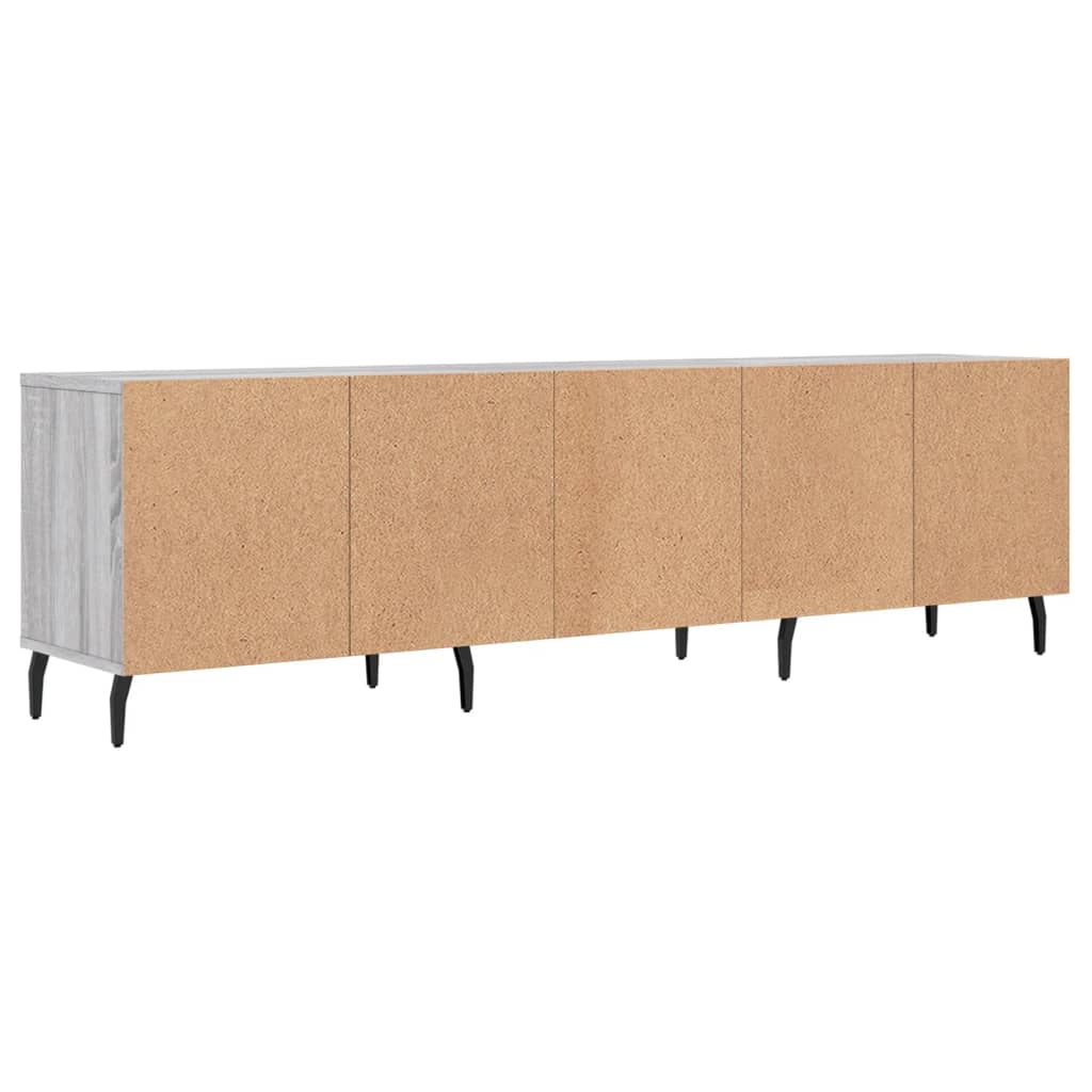 vidaXL Szafka pod TV, szary dąb sonoma, 150x30x44,5 cm