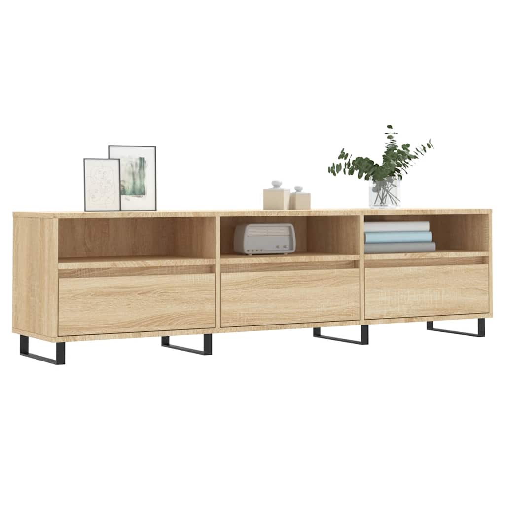 vidaXL Szafka pod TV, dąb sonoma, 150x30x44,5 cm