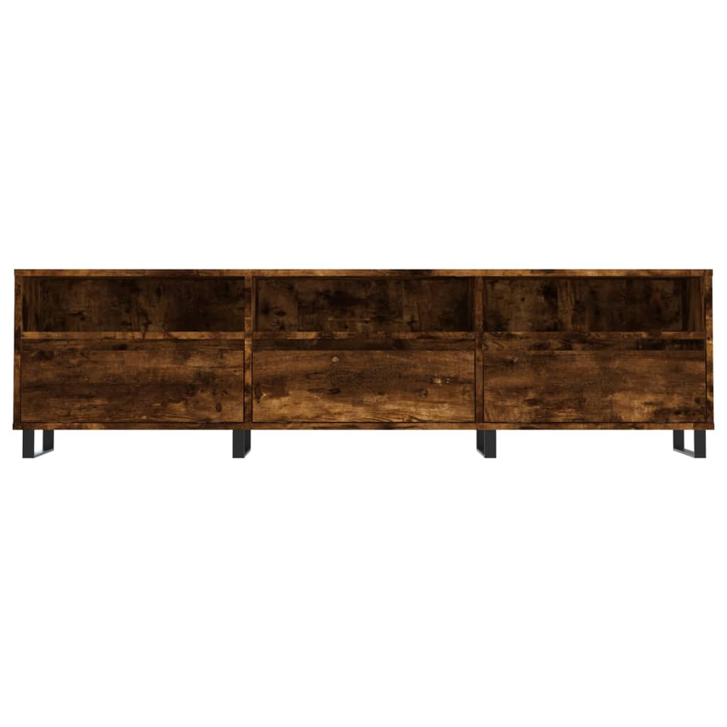 vidaXL Szafka pod TV, przydymiony dąb, 150x30x44,5 cm