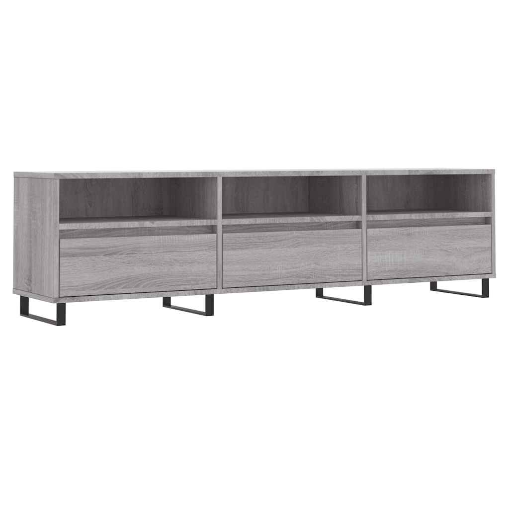 vidaXL Szafka pod TV, szary dąb sonoma, 150x30x44,5 cm