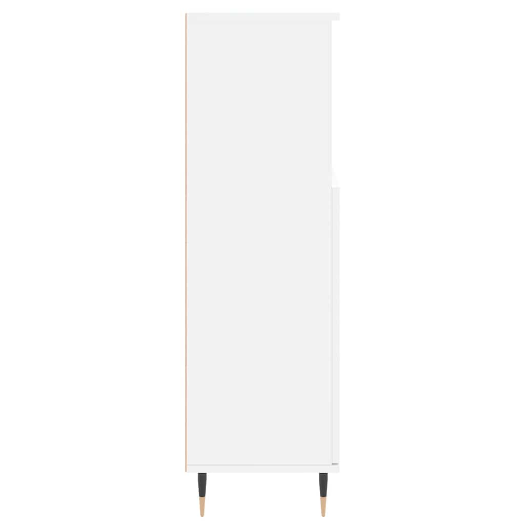 vidaXL Szafka łazienkowa, biała, 30x30x100 cm, materiał drewnopochodny