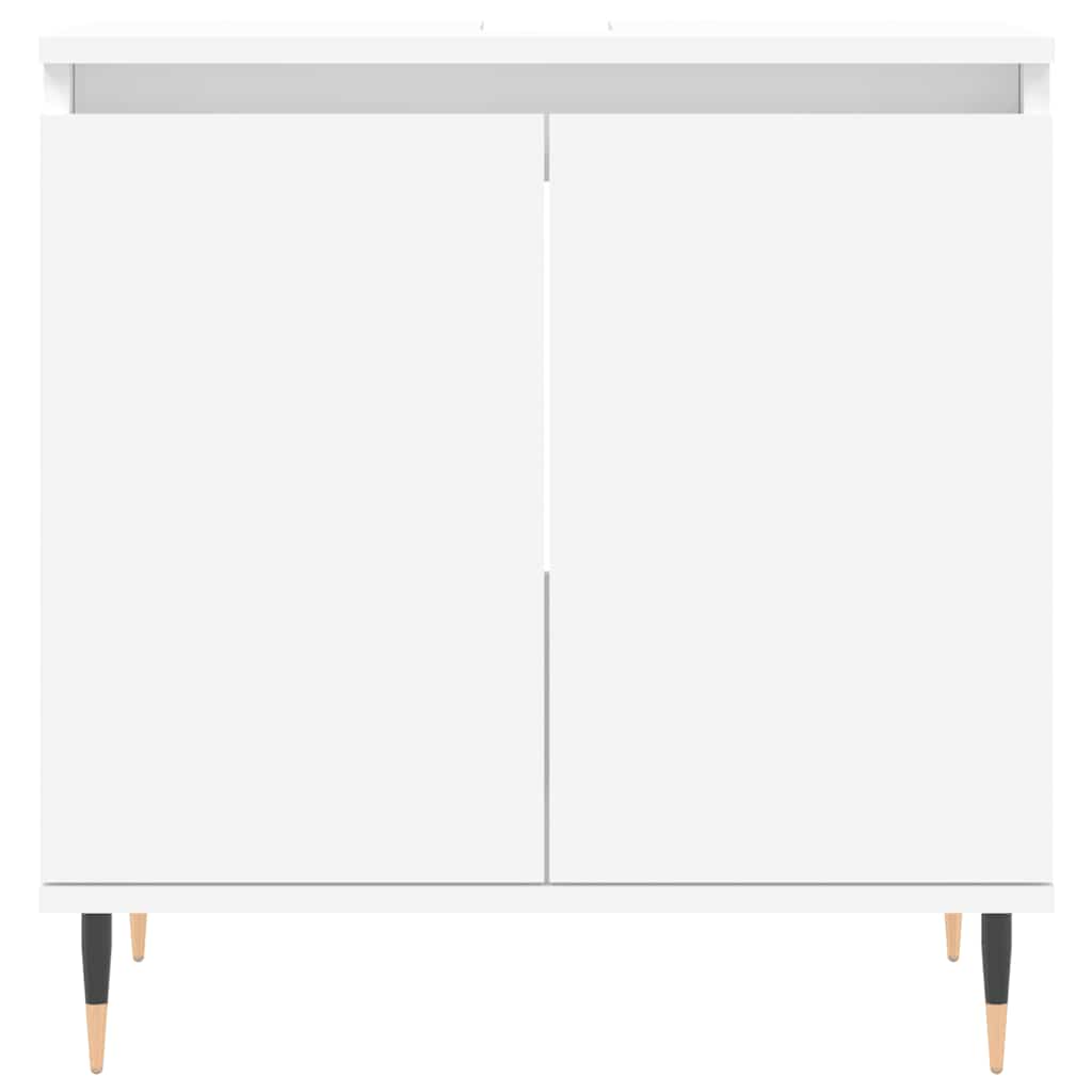 vidaXL Szafka łazienkowa, biała, 58x33x60 cm, materiał drewnopochodny
