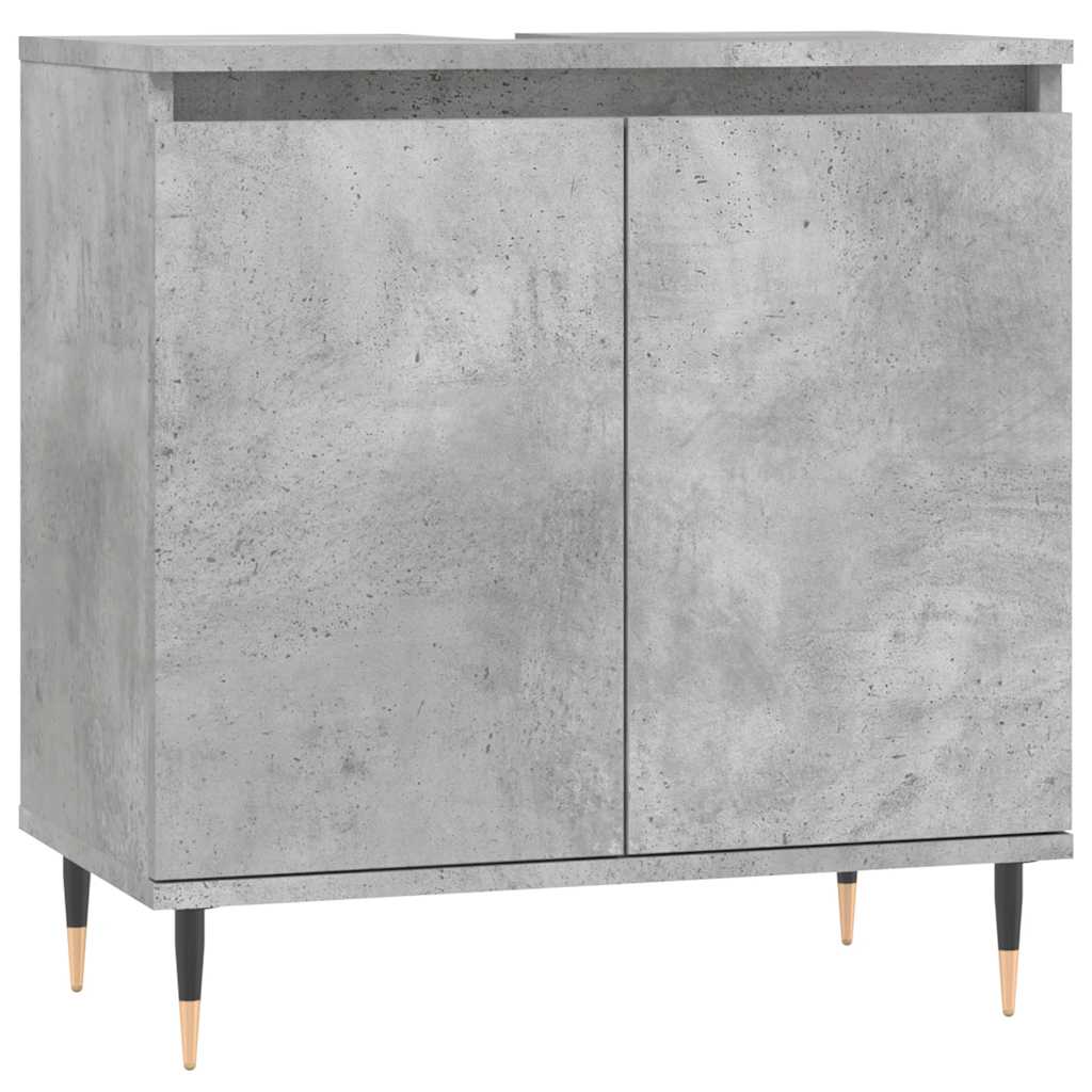 vidaXL Szafka łazienkowa, szarość betonu, 58x33x60 cm