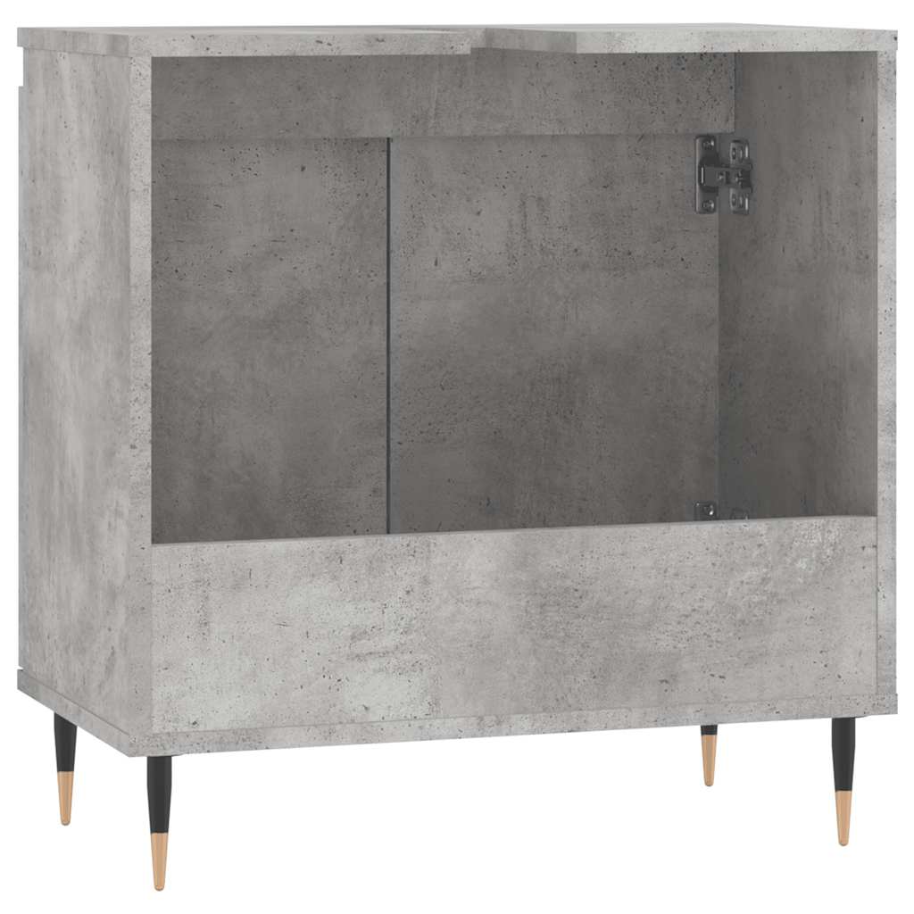 vidaXL Szafka łazienkowa, szarość betonu, 58x33x60 cm