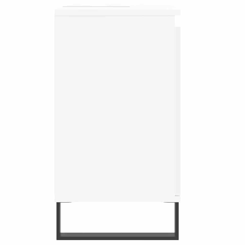 vidaXL Szafka łazienkowa, biała, 58x33x60 cm, materiał drewnopochodny