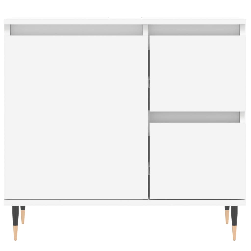 vidaXL Szafka łazienkowa, biała, 65x33x60 cm, materiał drewnopochodny