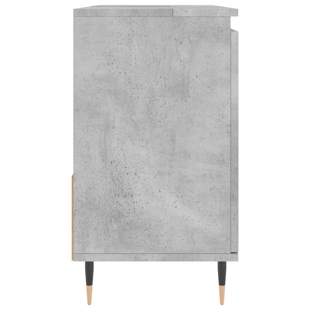 vidaXL Szafka łazienkowa, szarość betonu, 65x33x60 cm