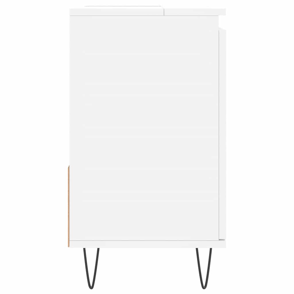 vidaXL Szafka łazienkowa, biała, 65x33x60 cm, materiał drewnopochodny
