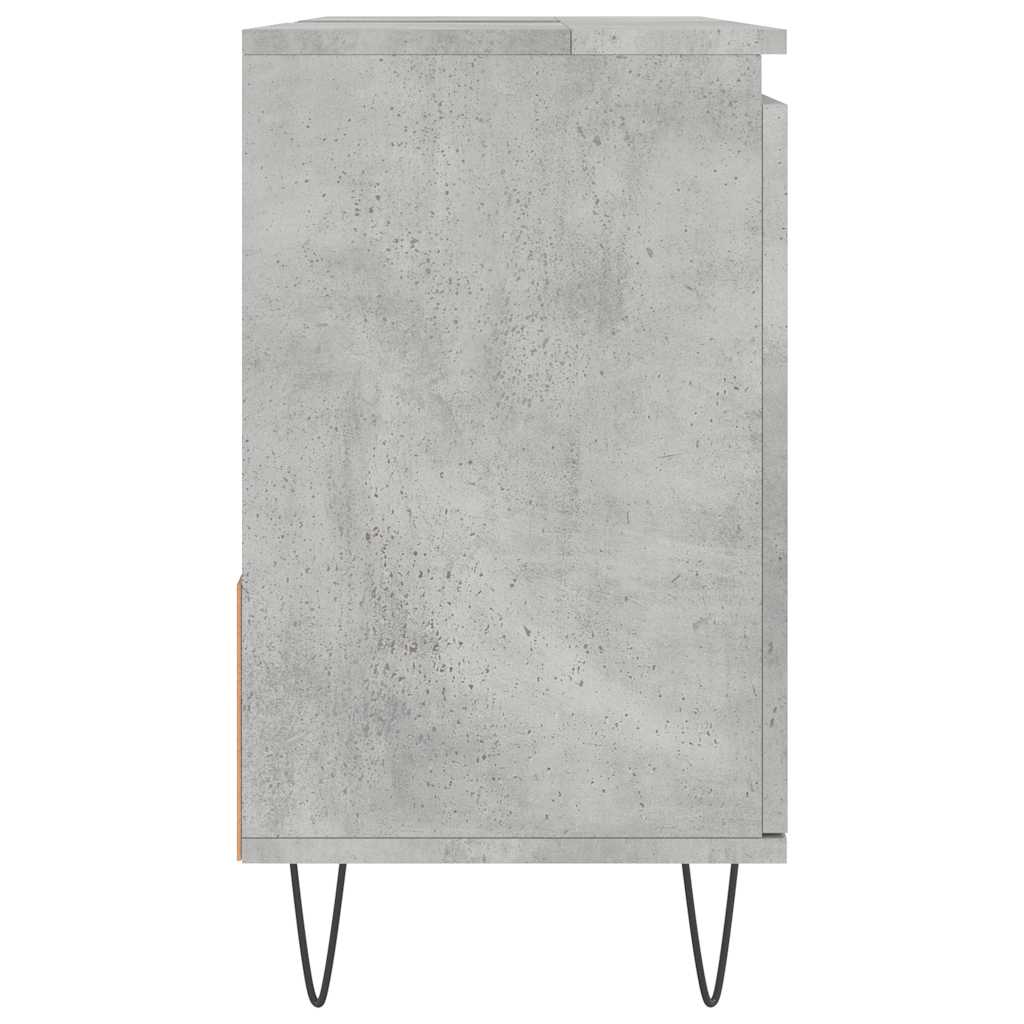 vidaXL Szafka łazienkowa, szarość betonu, 65x33x60 cm