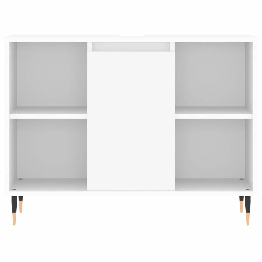vidaXL Szafka łazienkowa, biała, 80x33x60 cm, materiał drewnopochodny