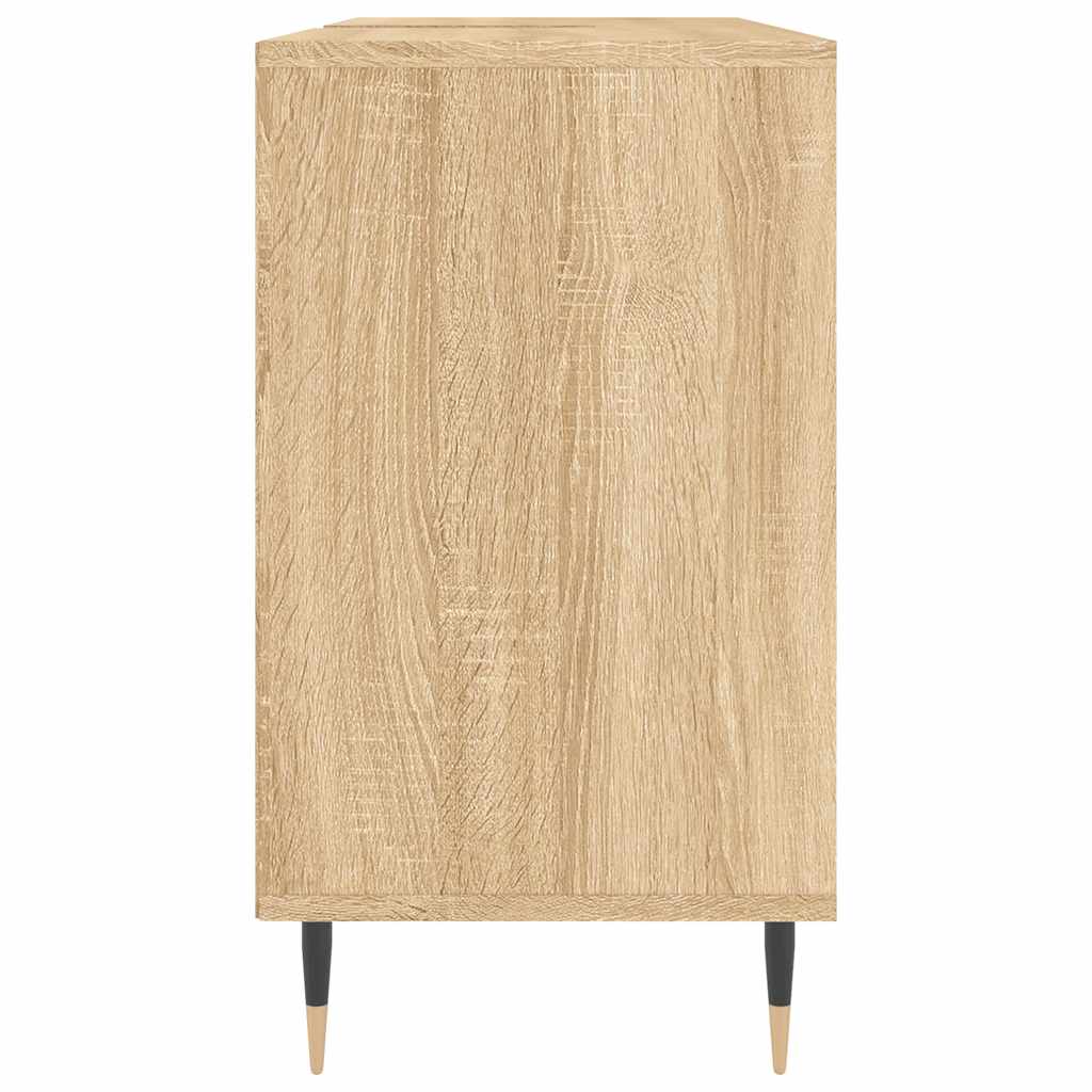 vidaXL Szafka pod umywalkę, dąb sonoma, 80x33x60 cm